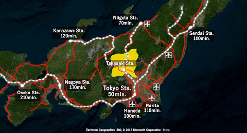 Takasaki City in Gunma